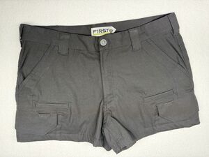 First Tactical Shorts Womens 36/32 Gray Cargo Ripstop Utility Outdoor Hiking